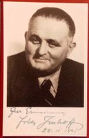 Fritz Imhoff 1891-1961 Autogramm signiert Foto 9x14cm