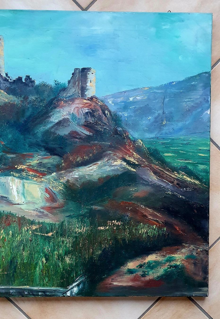 Tableaux: Très grande Hst RM de Richelieu Saillon Valais – D'occasion à Servion par meno999 4