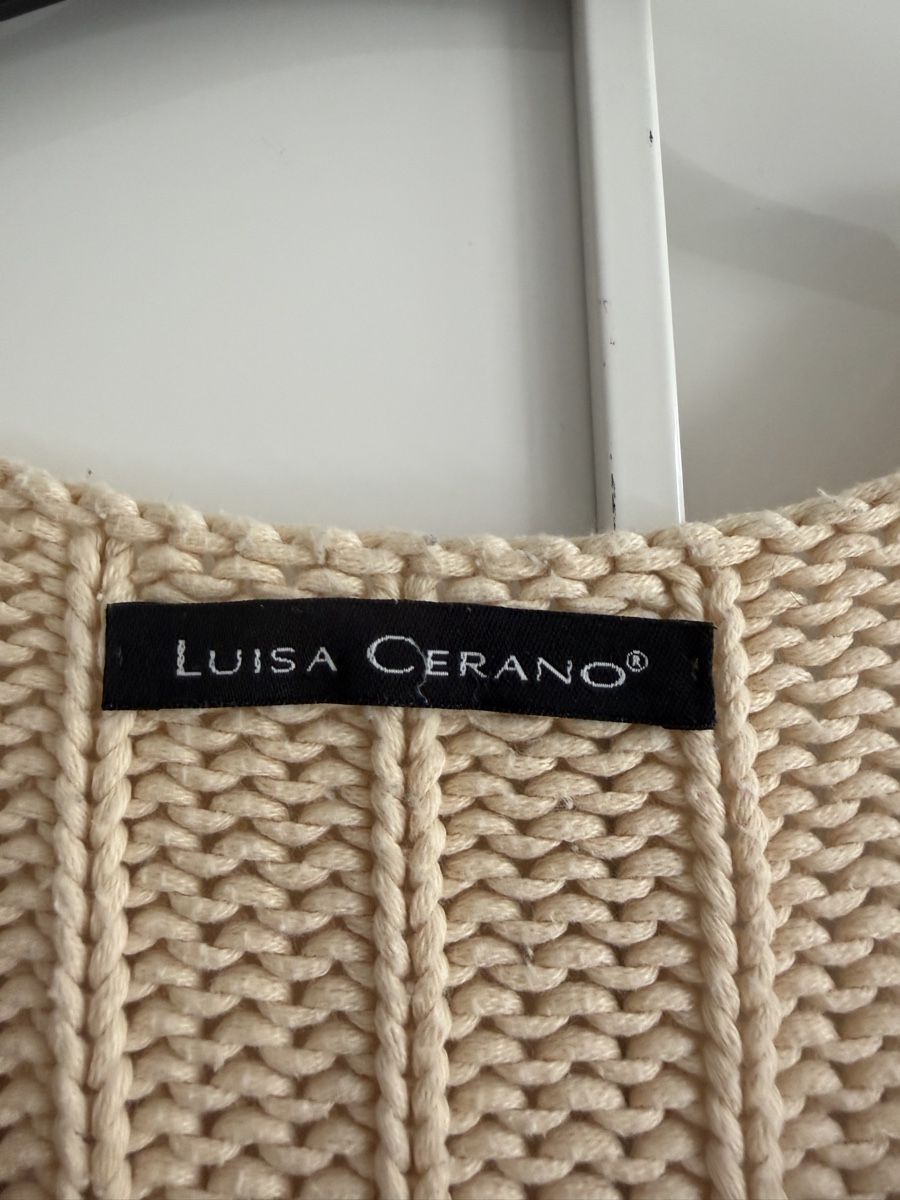 Luisa Cerano T-Shirts: Luisa Cerano Strickpullover Kurzarm Creme – Gebraucht aus Winterthur von marisole4 1