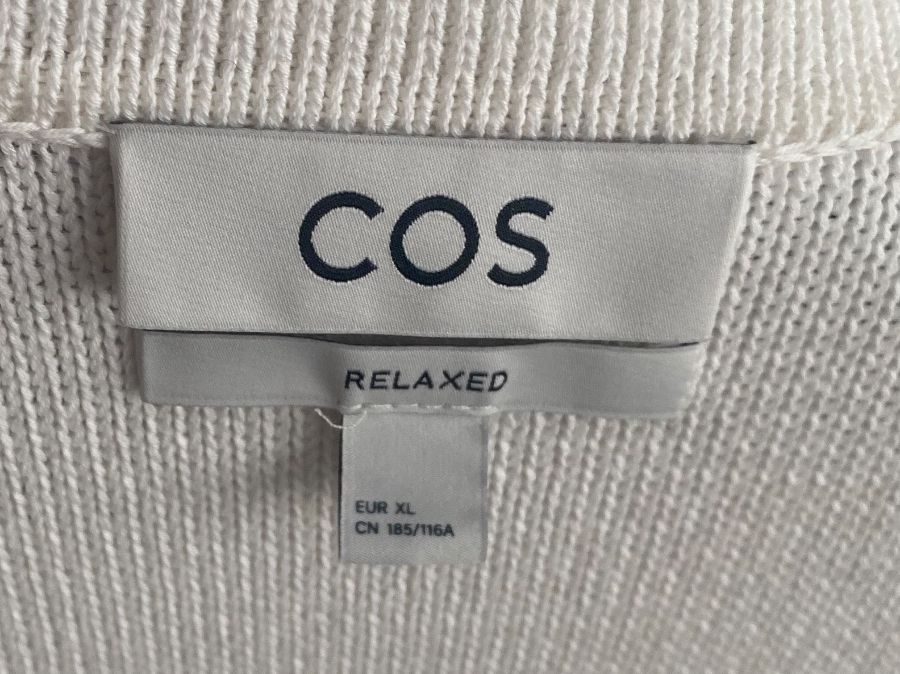 Cos Camicie: COS Strickhemd / Sommerhemd, Weiss, Gr. XL – Usato da Zürich venduto da esk_6ymz 1