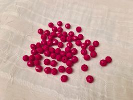 Glasschliffperlen 8mm Rot 65 stk nr3