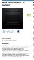 Bosch Backofen HBA334EB4, neu&originalverpackt mit Gara