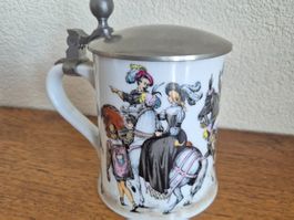 Chope en porcelaine peinte à la main C56
