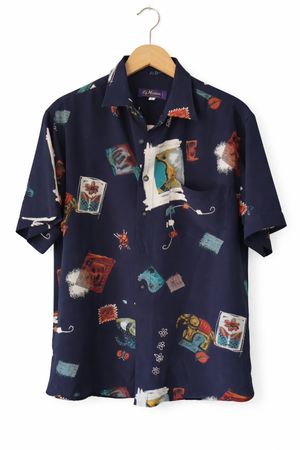 Chemise Vintage Italie 90s La Mandor, taille L