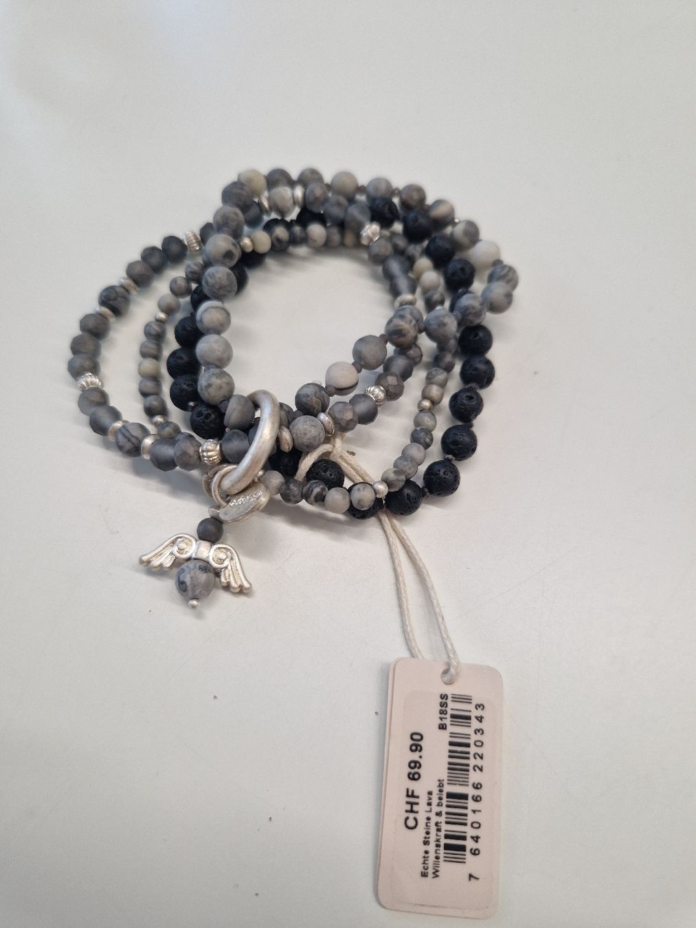 Bracciali & Braccialetti: Andreani Armband Grau mit Engel – Nuovo (secondo la descrizione) da Wallisellen venduto da misnenes