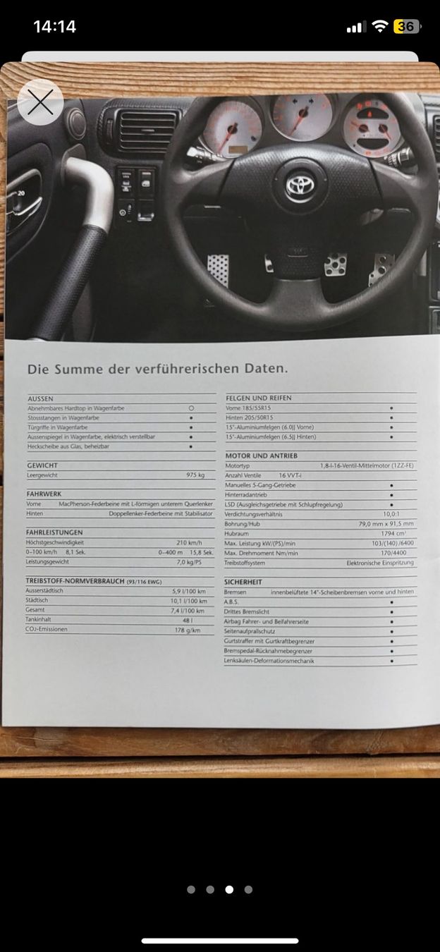 Toyota Automobili: TOYOTA MR2 Spyder 1.8 Hard/Soft Top – Usato da Seengen venduto da viv_y8xw 4