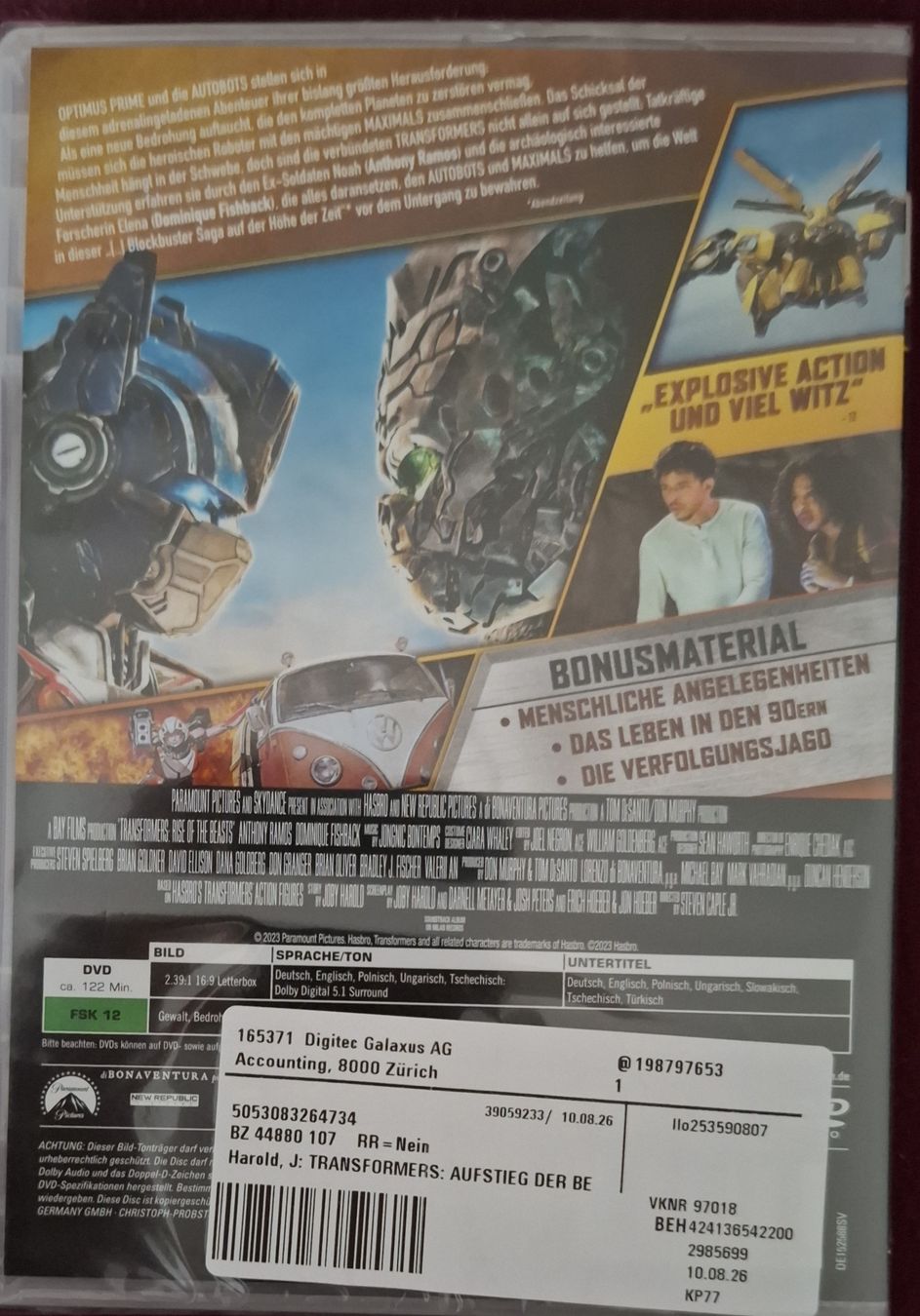 Alle DVDs: Transformers Aufstieg der Bestien – Neu (gemäss Beschreibung) aus Basel von mgn_ft72 1
