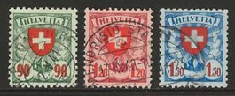 1940 : Wappenmuster Nr. 163y - 165y : KP 730.--