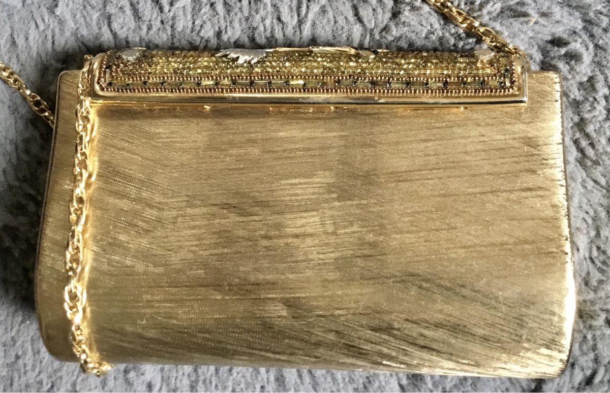 Taschen für Damen: Vintage Messing Clutch: Abendtasche – Gebraucht aus Schlieren von Jeajet 6