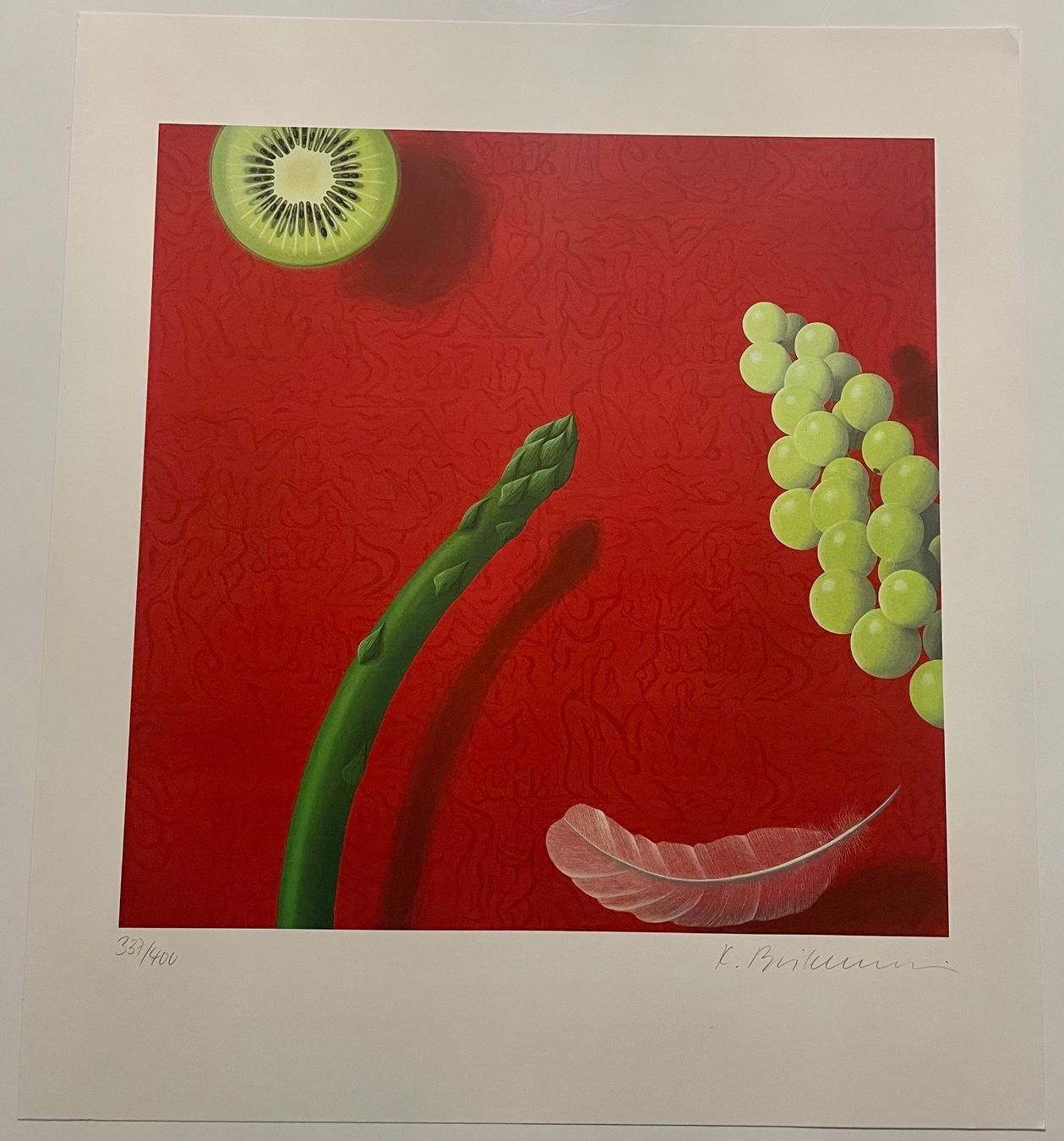 Grafiken & Lithographien: Lithografie unleserlich handsigniert nummeriert – Gebraucht aus Gersau von grafik-kunst