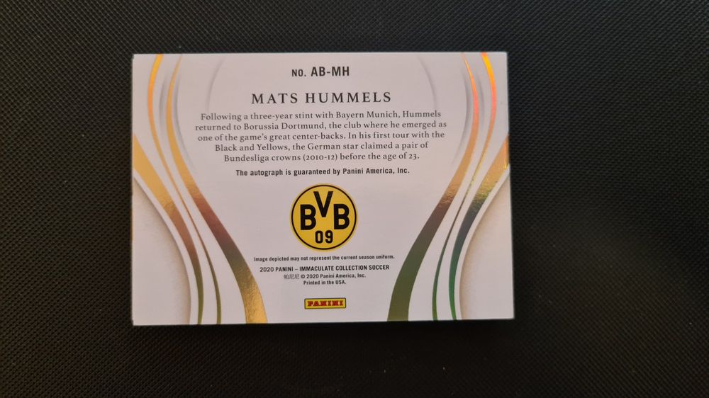 2020 Panini Immaculate Mats Hummels BVB Borussia Dortmund | Kaufen 