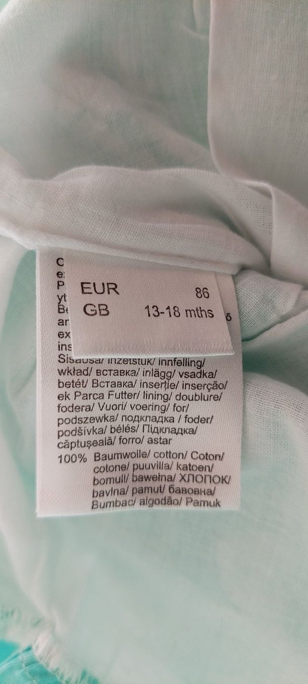 Vestiti & Gonne: SOMMERKLEID  |  BPC  |  100% BAUMWOLLE  |  Grösse 86 – Usato da Oberweningen venduto da Feindesign 3