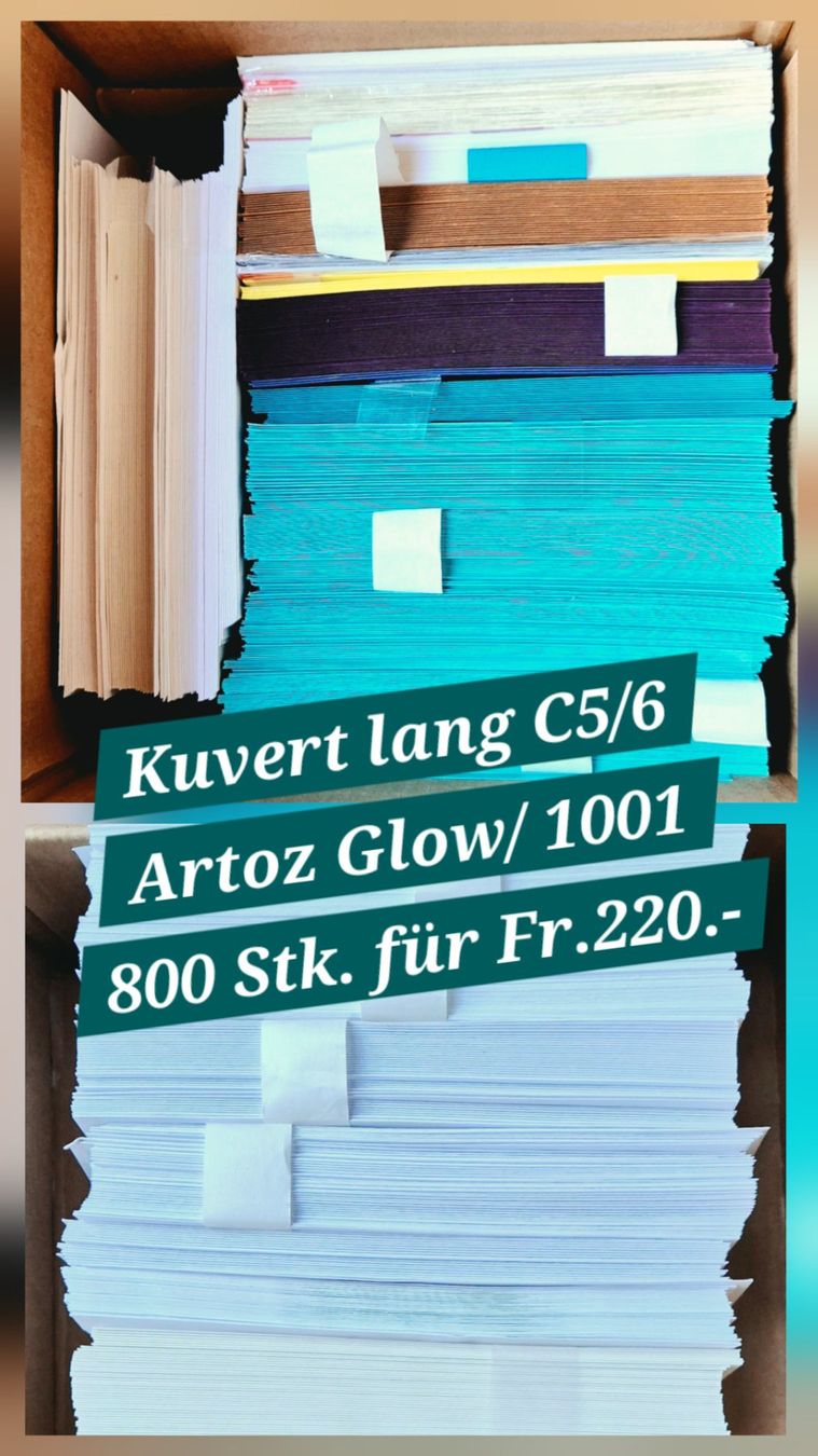 Buste & buste per spedizione: 800 Kuverts lang von Artoz – Nuovo (secondo la descrizione) da Oberbipp venduto da Stella470