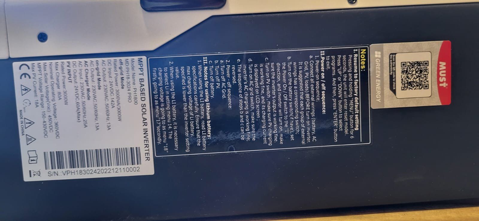 Convertitori: Solarinverter "Must" bis 3.5 KW – Usato da Zürich venduto da inf_8z82 4