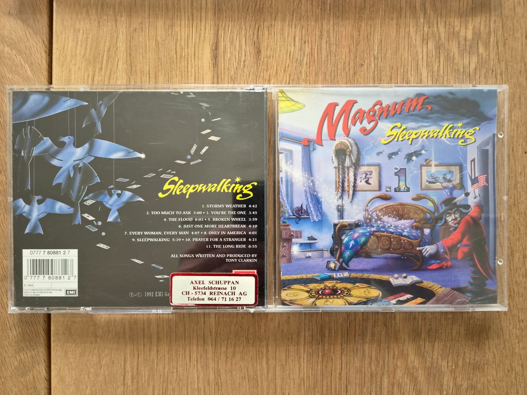 CD: CD Magnum - Sleepwalking, 1992 – Usato da Nebikon venduto da Harley-Davidson01