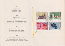 11) 1958 Faltblatt 12 französisch, SBK fr. 70.--