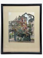 August Schmid (1877-1955) aquarelle couleurs automnales