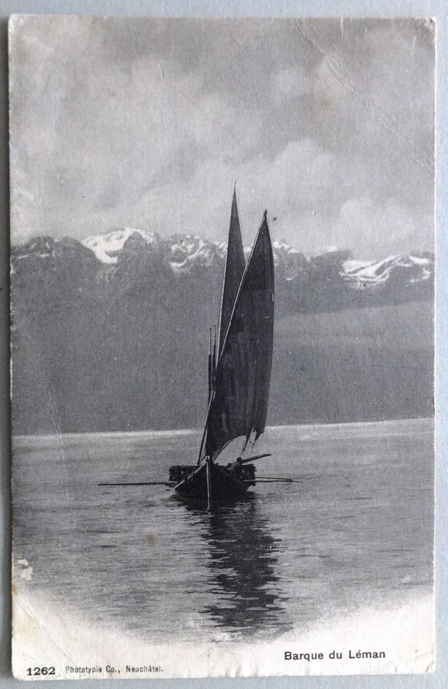 Cartoline postali: Barque du Léman – Difettoso da Fétigny venduto da Billy2miny