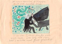 4 ORIGINAL - Zeichnungen, Aquarell PETER DIESCHY, St. Erhard