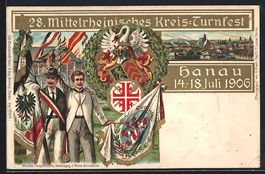 Präge-Lithographie Hanau, Kreis-Turnfes
