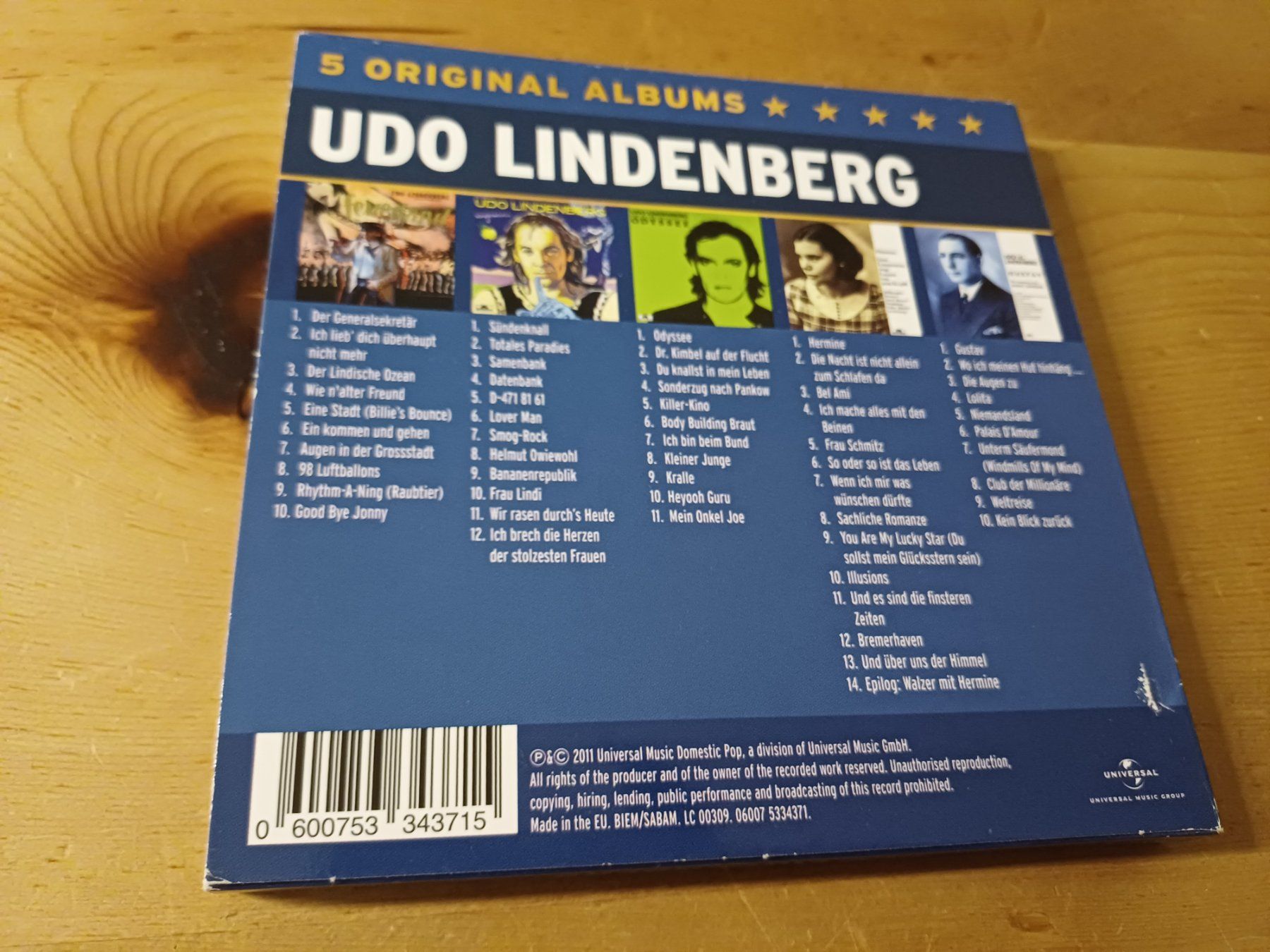 CD: Udo Lindenberg: 5 Original Albums – Usato da Jona venduto da Rreto71 3