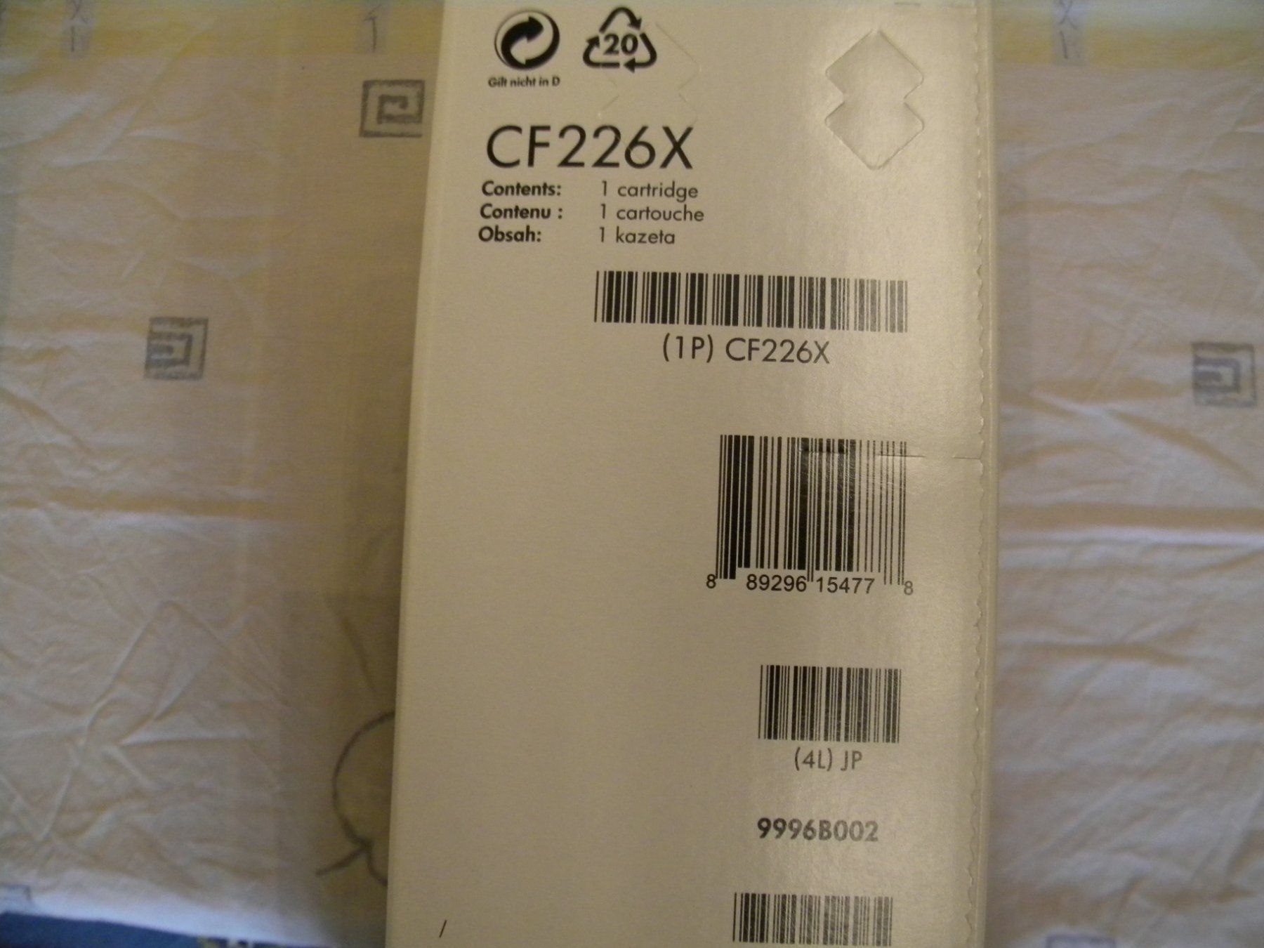 Hewlett Packard Cartucce per stampanti & toner: CF226X  26x – Nuovo e nell'imballaggio originale da Bühler venduto da Wini100 2