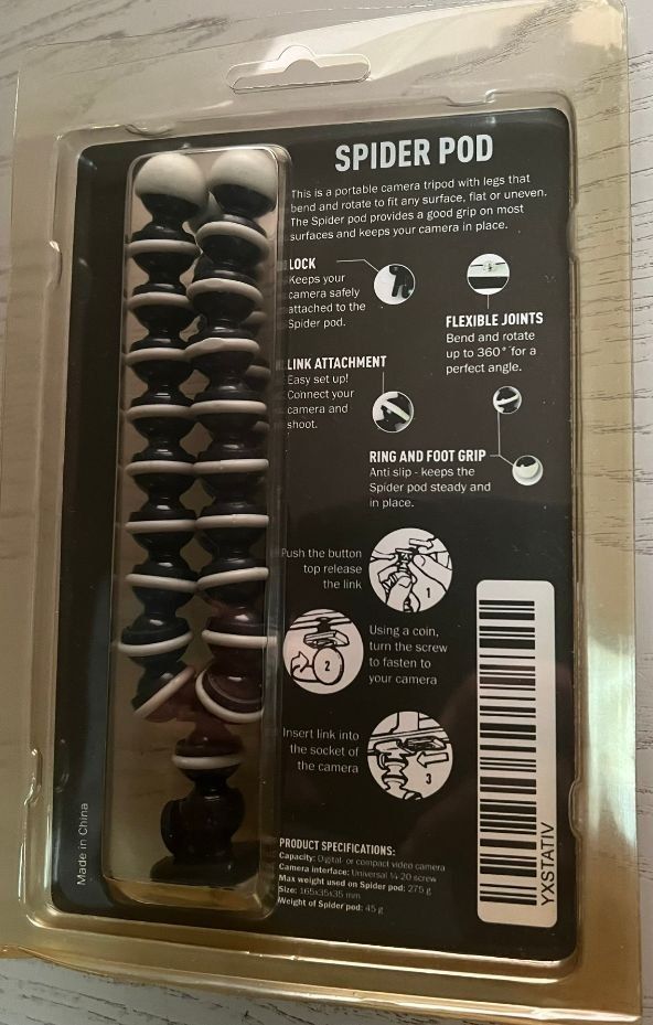 Supporti a parete: Spider Pod Kamerastativ flexibel – Nuovo e nell'imballaggio originale da Geuensee venduto da Marras 1