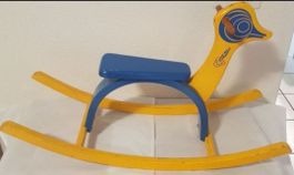Vintage Wisa-Gloria Holz Schaukelente