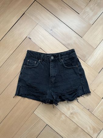 TOPSHOP - Mom Jeansshorts schwarz 36