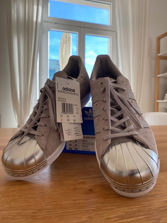 superstar 80s metal toe men silver