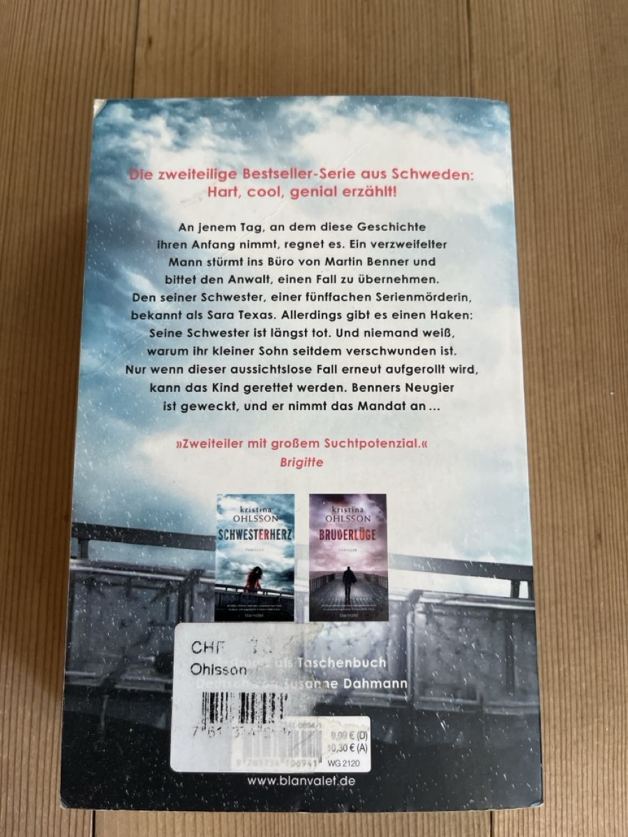 Libri: Schwesterherz, Ohlsson – Usato da Trubschachen venduto da Halde 1