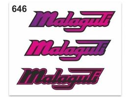 Malaguti Aufkleber Sticker 3teilig (Art. 646)