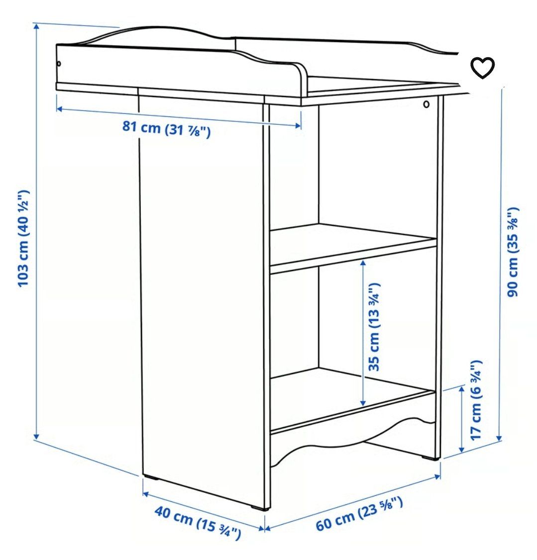 Ikea Tables à langer & accessoires: Wickelkommode mit Regal – D'occasion à Biel/Bienne par nad_rm72 4
