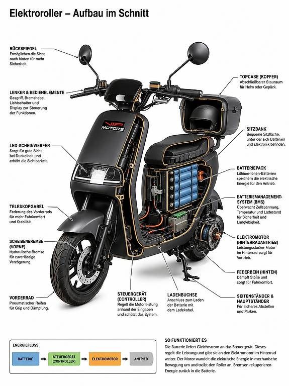 Scooters: Ganz neue E Roller – Gebraucht aus Birsfelden von mot_p67c