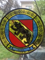 Antikes Glaswappen für Fenster