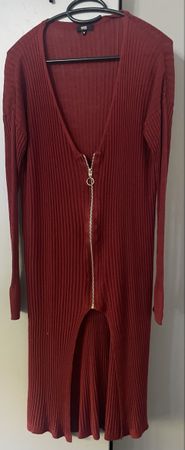Trendiges Strickkleid mit Reissverschluss, Grösse M