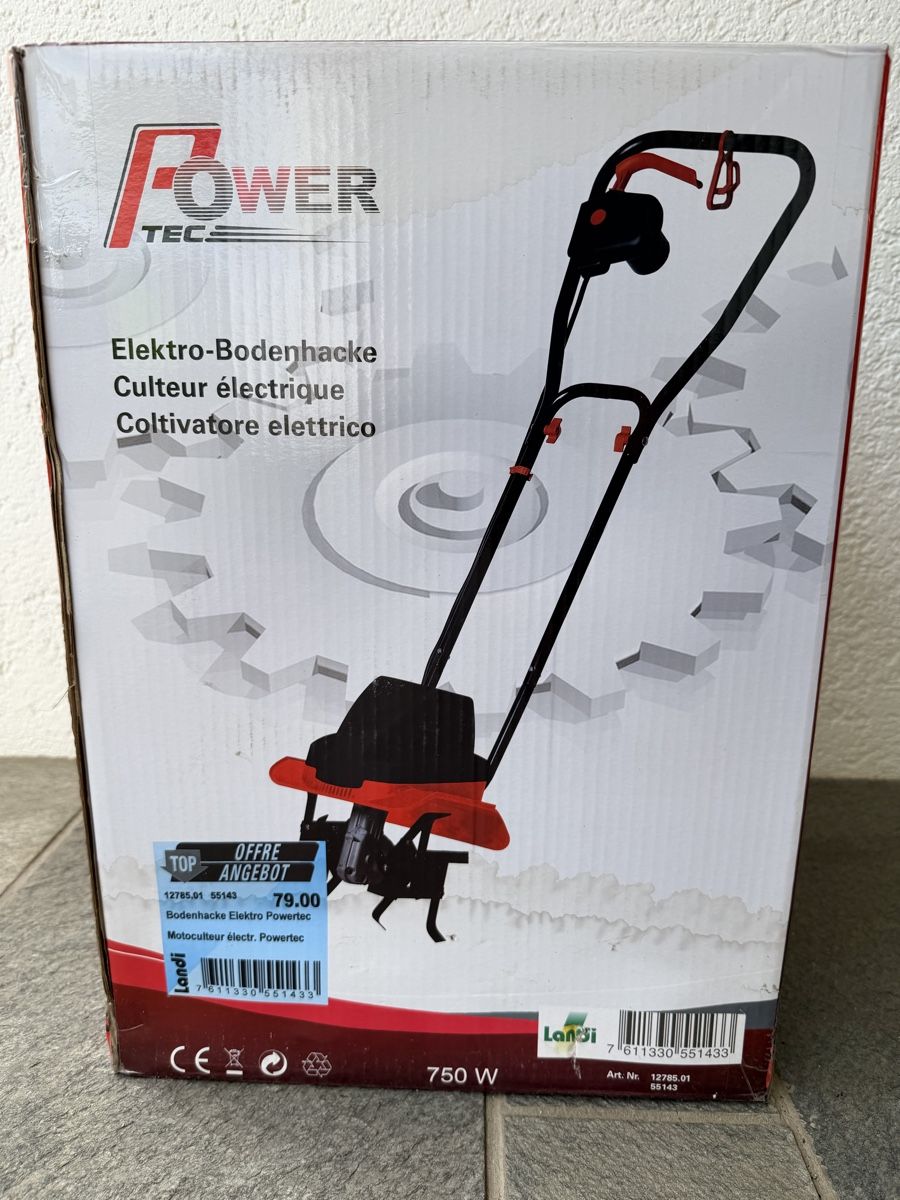 Alle Maschinen: PowerTec Elektro-Bodenhacke – Neu und originalverpackt aus Andelfingen von ksc_89