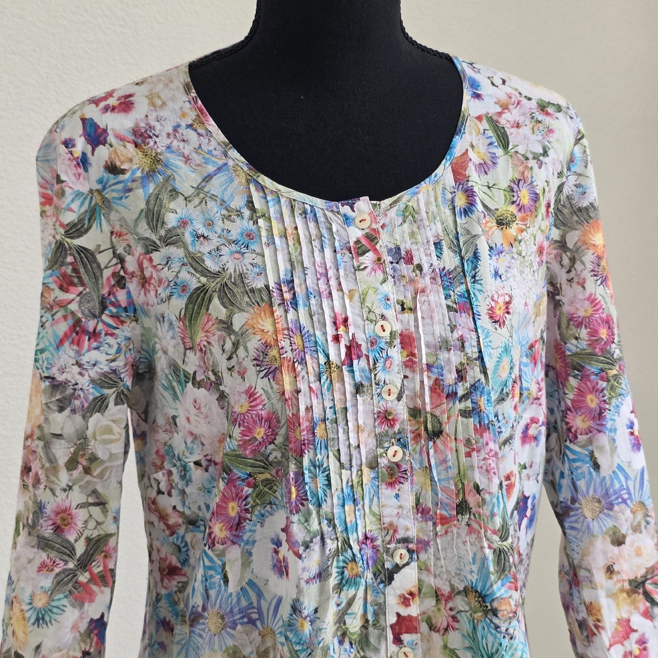 Gerry Weber Chemisiers: Gerry Weber Bluse Blumenmuster Grösse M – Neuf (Voir description) à Rheinsulz par Gilea 1