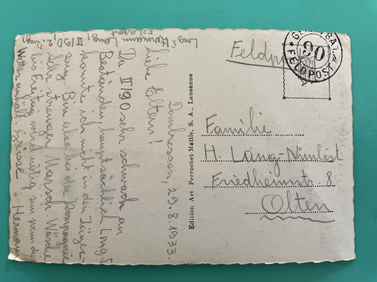 Cartoline postali: Ansichtskarte Dombresson Le Faubourg mit Kindern – Usato da Bauma venduto da Baumer71 1