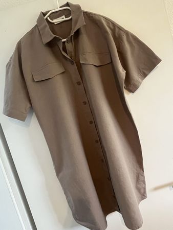 Shirtkleid Gr. M von Armedangels, Leinen-Mix, beige, top Zus