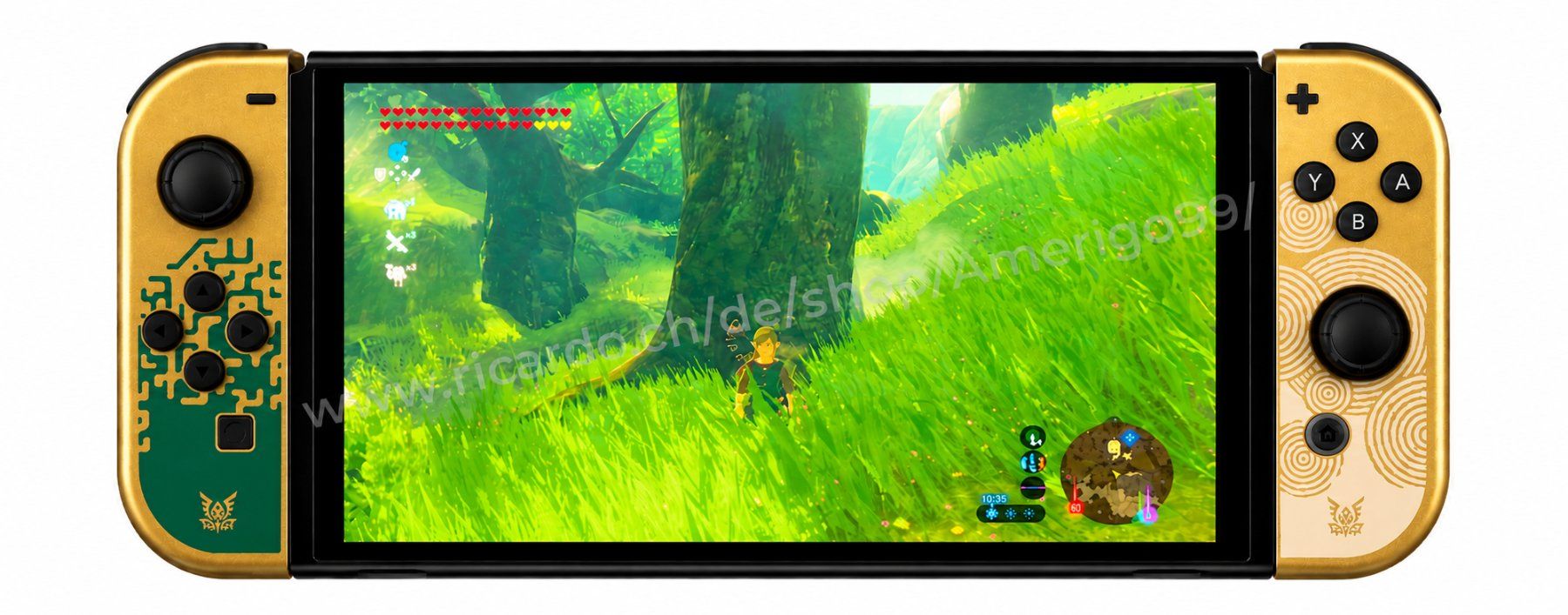 Nintendo Consoles: Nintendo Switch OLED Zelda ToTK Edition mit Zelda Controller – D'occasion à Stallikon par Amerigo99