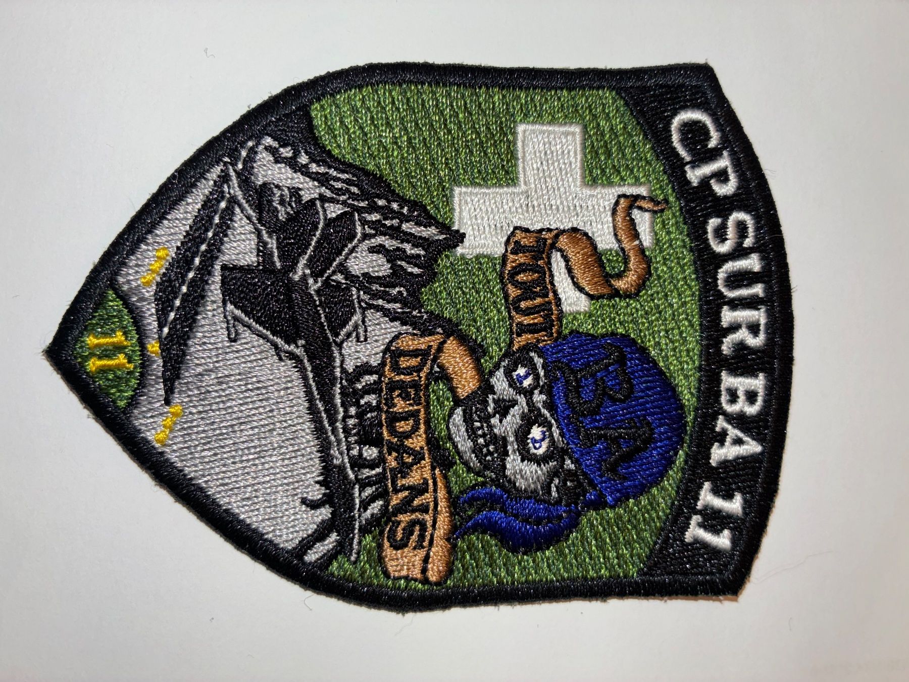 Schweizer Armee Patches: Badge Cp Sur BA 11 – Gebraucht aus Oberiberg von stab