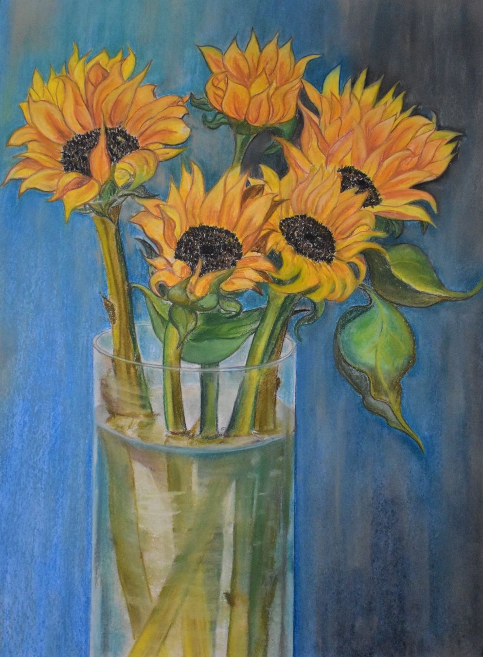 Dipinti: "Sonnenblumen" Gemälde, Pastell - signiert. – Nuovo (secondo la descrizione) da Laufen venduto da flowerfan