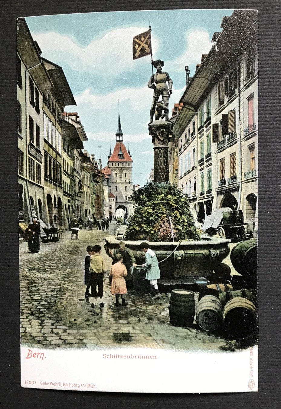 Cartoline postali: ALTE ANSICHTSKARTE BERN SCHÜTZENBRUNNEN – Usato da Ostermundigen venduto da Heavenmaus75