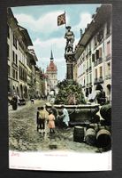 ALTE ANSICHTSKARTE BERN SCHÜTZENBRUNNEN