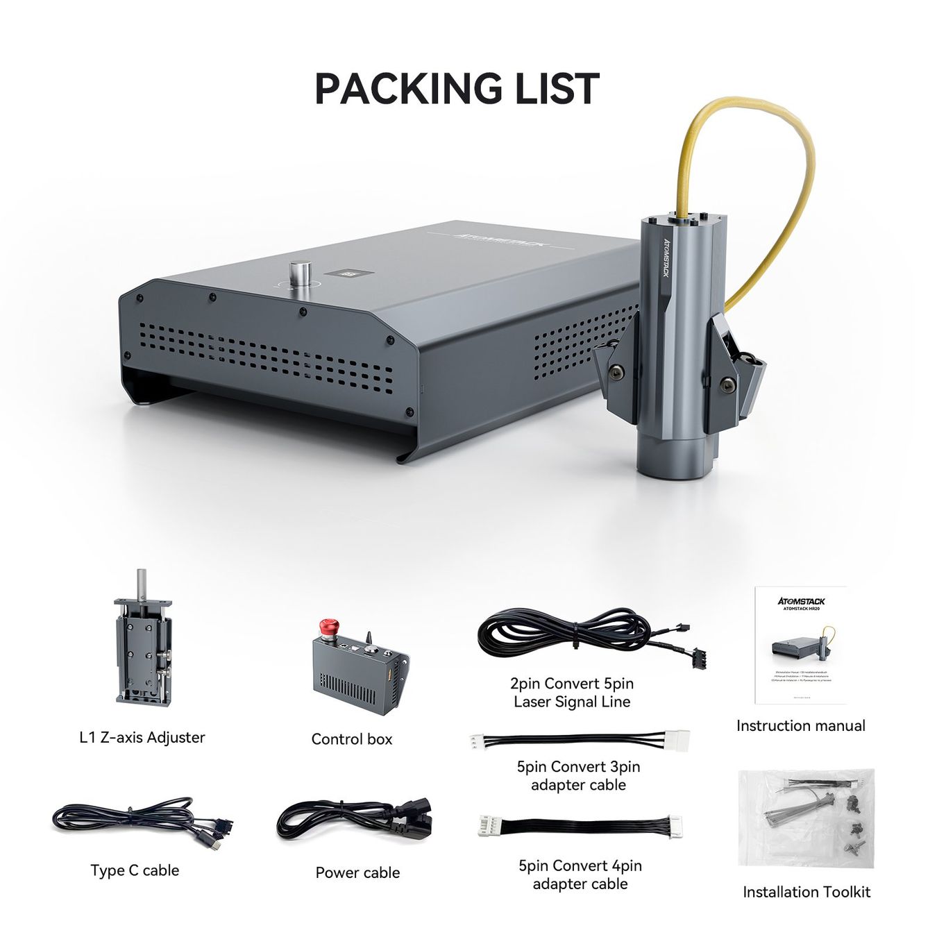 Stampanti 3D: ATOMSTACK MR20 20w Infrarot-Laser modul – Nuovo e nell'imballaggio originale da Malans GR venduto da BUYBEST-Schweiz 9