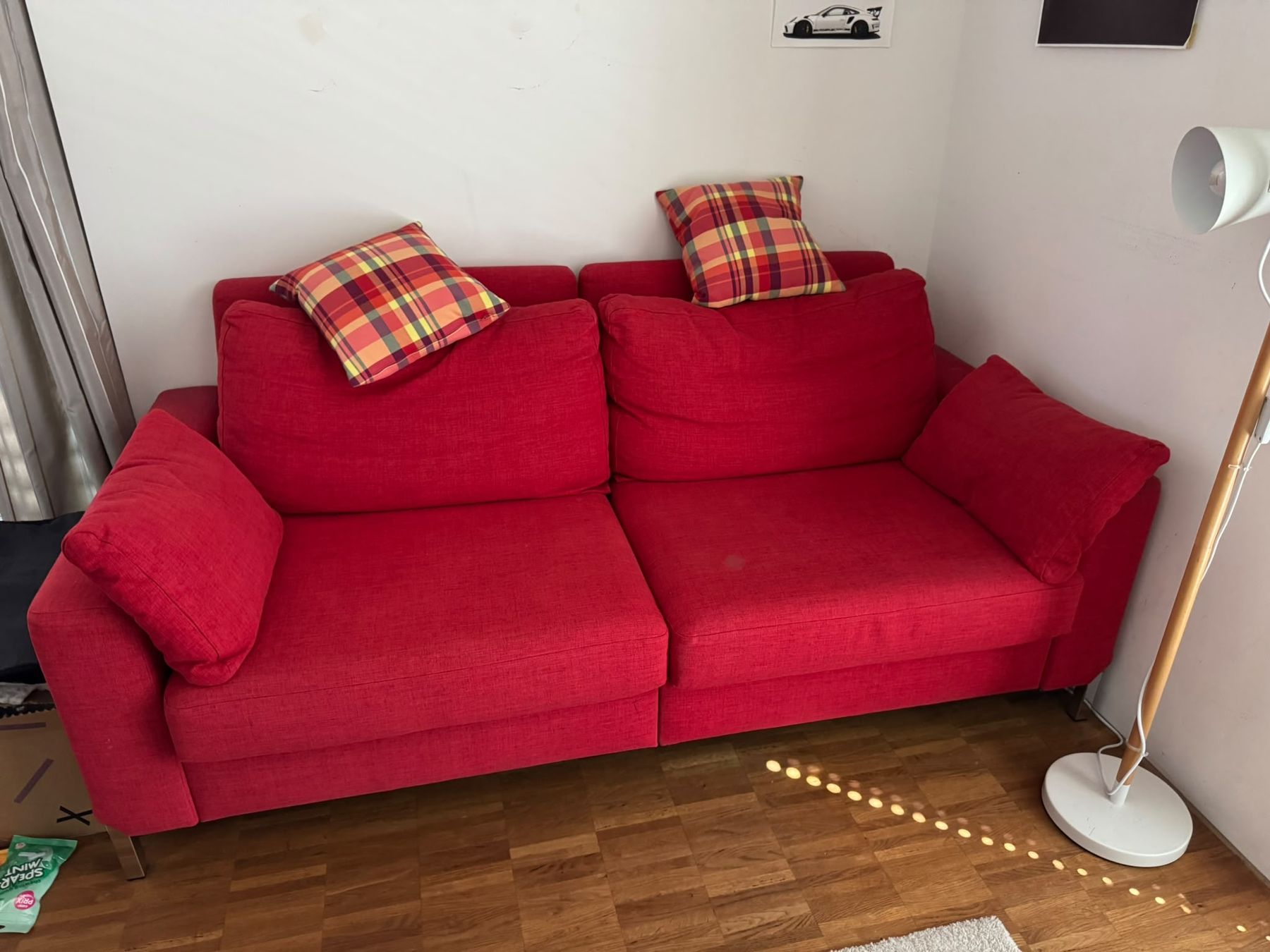 Sofas: Sofa mit Schlaffunktion rot guter Zustand – Gebraucht aus Niederscherli von Spi_re 1