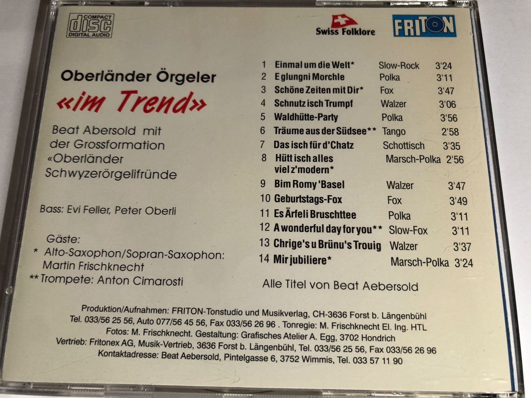CDs: Oberländer Örgeler – Gebraucht aus Arth von Vrecam51 1