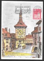 Maximumkarte Nr. 364 Bern Zeitglockenturm 31.8.1964