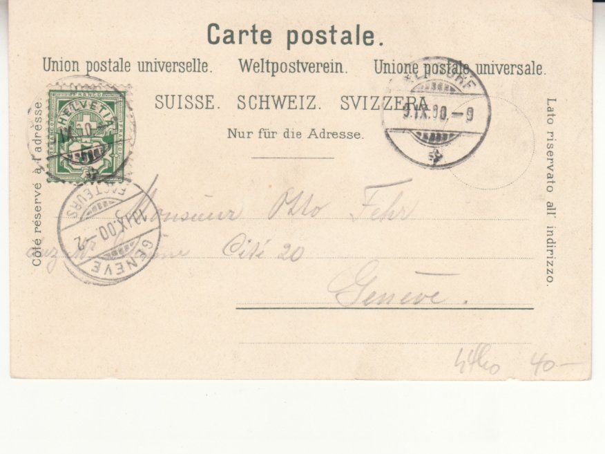 Cartoline postali: Altdorf 1900 – Usato da Bürglen TG venduto da StampGraf 1